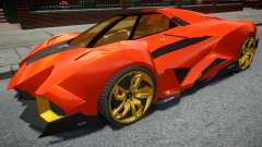 Lamborghini Egoista Orange для GTA 4