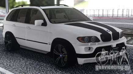 BMW X5 Black And White для GTA San Andreas
