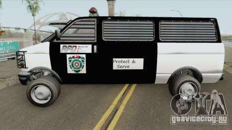 Declasse Burrito Police Transport R.P.D IVF для GTA San Andreas