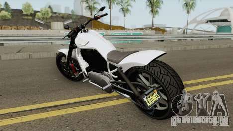 Western Motorcycle Nightblade GTA V (Custom) для GTA San Andreas