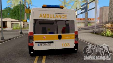 Fiat Ducato Ukraine Ambulance для GTA San Andreas