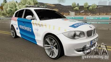BMW 120i E87 Magyar Rendorseg для GTA San Andreas