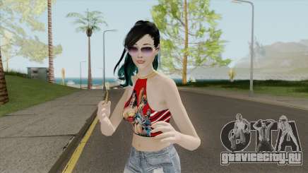 Samantha Red Shirt для GTA San Andreas