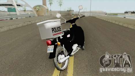 Honda Super Cub Police Version B для GTA San Andreas