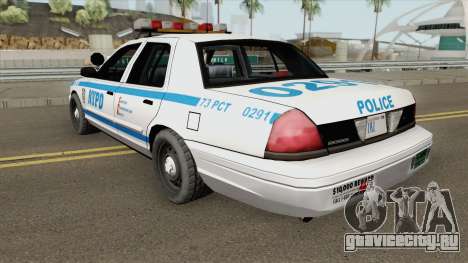 Ford Crown Victoria - Police NYPD v2 для GTA San Andreas