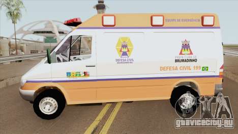 Mercedes-Benz Sprinter Ambulance (Defesa Civil) для GTA San Andreas