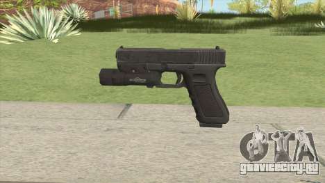 Glock 17 Black With Flashlight для GTA San Andreas