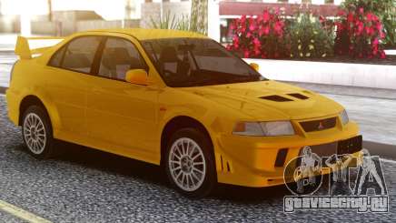 Mitsubishi Lancer Evolution VI Yellow для GTA San Andreas