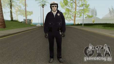 GTA Online Random Skin 192 SAHP Biker Officer для GTA San Andreas