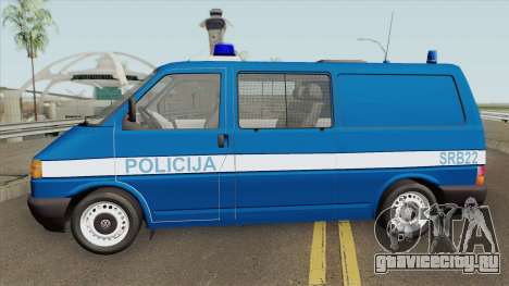 Volkswagen Transporter Mk4 Policija V2 1999 для GTA San Andreas