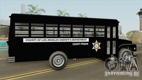 Prision Bus GTA V (Los Angeles County) для GTA San Andreas