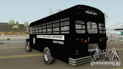 Prision Bus GTA V (Los Angeles County) для GTA San Andreas