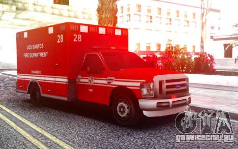 Ford F-250 Ambulance LSFD для GTA San Andreas
