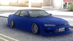 Nissan Silvia S14 Blue Stock для GTA San Andreas