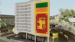 Srilanka Flag On Building для GTA San Andreas