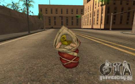 Flying baby Shrek semi-invisible для GTA San Andreas