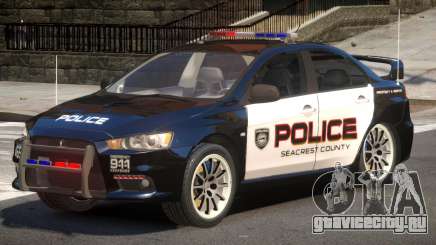 Mitsubishi Lancer X Police V1.0 для GTA 4