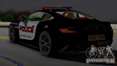 Aston Martin Vanquish Police Version (IVF) для GTA San Andreas