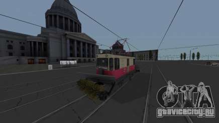 Трамвай ГС-4 КРТТЗ Уборочный для GTA San Andreas