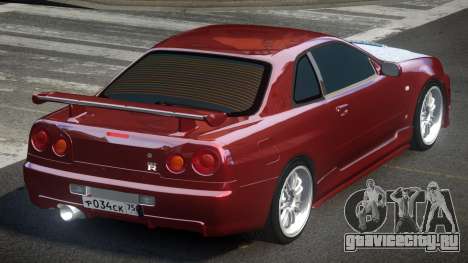 Nissan Skyline R34 H-Tuned для GTA 4