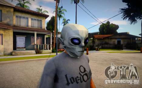 BULLY SE Alien Mask For CJ для GTA San Andreas