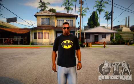 Batman T-Shirt (good textures) для GTA San Andreas