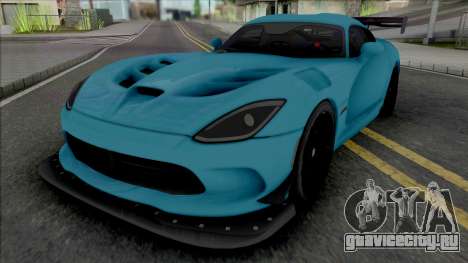 Dodge Viper ACR 2016 (SA Lights) для GTA San Andreas