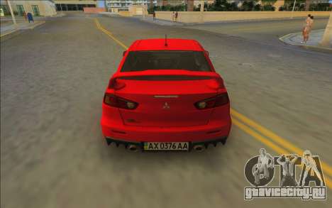 Mitsubishi Lancer Evolution X для GTA Vice City