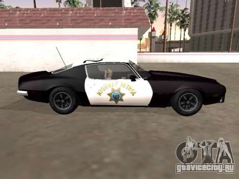 Pontiac Firebird 1970 California Highway Patrol для GTA San Andreas