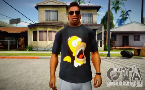 Homer Simpson T-Shirt для GTA San Andreas