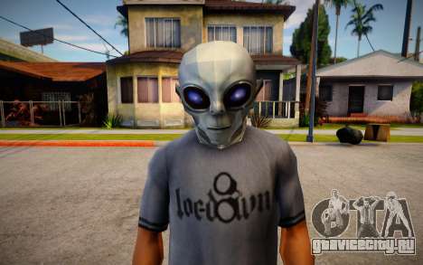 BULLY SE Alien Mask For CJ для GTA San Andreas