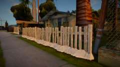 Winter Fence Wood 2 для GTA San Andreas