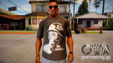 T-shirt with gas mask для GTA San Andreas
