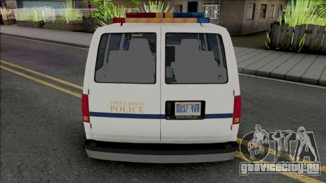 Chevy Astro 1988 Fort Carson Police Department для GTA San Andreas