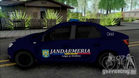 Dacia Logan 2018 Jandarmerie для GTA San Andreas