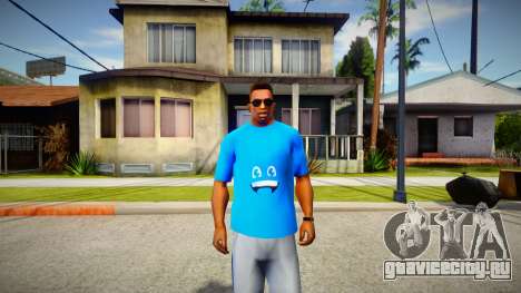 Blue t-shirt для GTA San Andreas