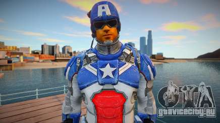 Captain America (Modern Soldier Costume) для GTA San Andreas