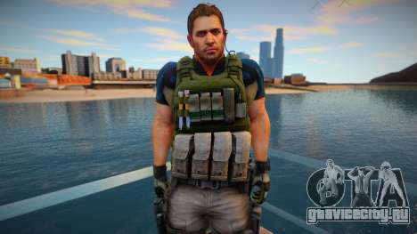 Chris Redfield from Resident Evil 6 Skin для GTA San Andreas