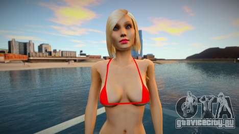 Блондинка в красном бикини для GTA San Andreas