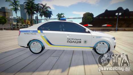 Skoda Rapid - Патрульная полиция Украины для GTA San Andreas