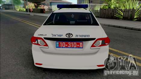 Toyota Corolla 2013 Israeli Police для GTA San Andreas