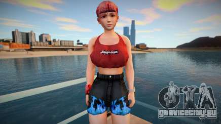 DOA Honoka Fashion Casual V2 Denins Shorts для GTA San Andreas