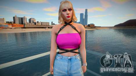 GTA Online Skin Ramdon Rubia 9 Fashion Casual для GTA San Andreas