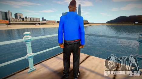Black Guy In A Blue Sweater для GTA San Andreas