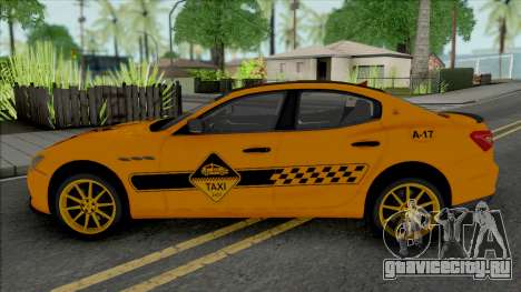 Maserati Ghibli III Taxi (Carbon) для GTA San Andreas