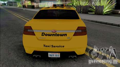 Vapid Torrence Taxi Downtown v2 для GTA San Andreas