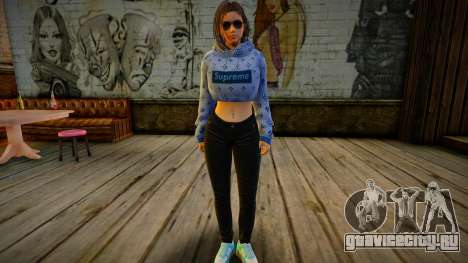 Samantha Samsung Assistant Virtual - Hoodie v2 для GTA San Andreas