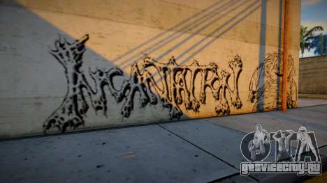 Horror Graffiti Around and road для GTA San Andreas