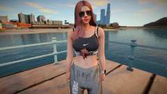 GTA Online Skin Ramdon Female 9 Fashion v2 для GTA San Andreas
