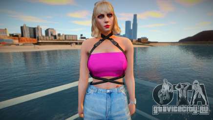 GTA Online Skin Ramdon Rubia 9 Fashion Casual для GTA San Andreas